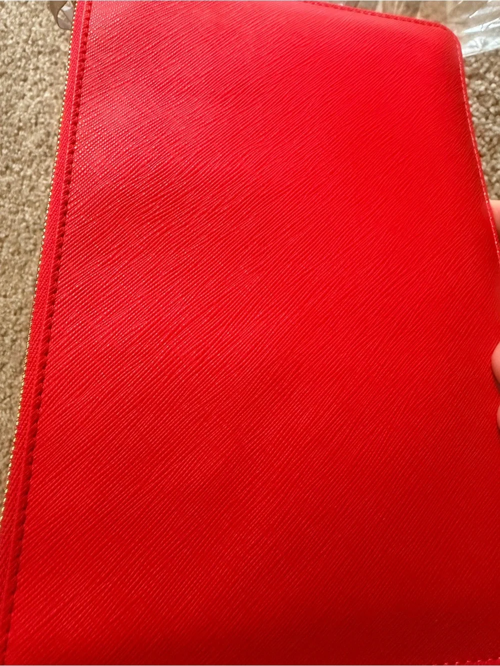 Red Holiday Zip Pouch Clutch - So Very Merry NWT